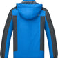 Men's Winter Ski Jacket Warm Waterproof Fleece Liner Snow Coat Hooded Windproof Mountain Raincoat