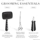 Tweezerman 9" Pet Grooming Scissors with Safety Round Tips, Professional Curved Grooming Shears for Medium to Large Dogs
