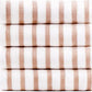 JML Microfiber Towels, Bath Towel Sets (4 Pack, 27" x 55") - Extra Large, Soft, Absorbent, Fast Drying, Multipurpose for Hair Wrap, Swimming, Fitness, Sports, Yoga -Stripe Coffee
