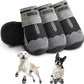 Hcpet Dog Boots Waterproof Dog Shoes for Medium Large Dogs, Anti-Slip Dog Booties Paw Protector for for Hot Pavement Winter Snow Hiking with Reflective Straps 4PCS, 8 (width 2.75 inch) for 74-91 lbs