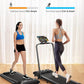 Walking Pad Treadmill with Incline, 2 in 1 Foldable Treadmills for Home Small Office, 300lbs Portable Compact Under Desk Treadmill with App, Remote Control and LED Display