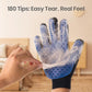 Pet Hair Remover Glove - Gentle Pet Grooming Glove Brush - Deshedding Glove - Massage Mitt with Enhanced Five Finger Design - Perfect for Dogs & Cats with Long & Short Fur - 1 Pack (Right-Hand), Blue