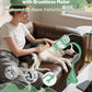 2-in-1 Hands-Free Dog Hair Dryer with Table Clamp – Low Noise Pet Grooming Dryer for Dogs & Cats, Adjustable Heat & Speed, Wearable or Desktop Use(Green)