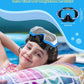 W WSTOO Kids Swim Goggles with Nose Cover,Snorkel Diving Swimming Mask for Youth 5-15,HD 3-Window Wide Vision Anti-Shattered Lens Anti-Fog&Leak