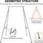TECSPEC 9.6 FT/115.3 Inch Adjustable Height Aerial Yoga Frame & Hammock, Professional Swing Stand with 18 FT/33FT Aerial Silk, 550lbs Max Capacity