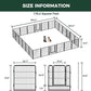 FXW Rollick Unleashed Dog Playpen for Indoor, Yard, RV Camping, 32 inch 24 Panels for Small and Medium Dogs, Black│Patented