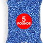 Hygloss Products Craft Rocks, Mini Stones for Art Projects - Bag O' Gravel, Blue, 5 lb