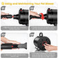 Dog Dryer, 5.2HP/3800W High Velocity Dog Hair Dryer with 4 Nozzles, Stepless Adjustable Speed & Temperature Control, Low Noise Professional Dog Grooming Dryer (Black)
