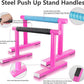 Strength Training Parallettes I-Sit Push Up Bars, Pushup Handles Calisthenics Equipment for Home Workout, Anti-slip Gymnastics Bars, Handstand & Dip Bar for Outdoor Exercise