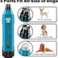 Casfuy 6-Speed Dog Nail Grinder - Newest Enhanced Pet Nail Grinder Super Quiet Rechargeable Electric Dog Nail Trimmer Painless Paws Grooming & Smoothing Tool for Large Medium Small Dogs (Bright Blue)