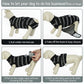 Kuoser Dog Surgery Recovery Suit for Female Male Dogs, Stripes Spay Neuter Anti-Licking Dog Onesie, Surgical Suit Snugly Pet Post Surgery Vest Bodysuit for Abdominal Wounds Skin Disease, Black 2XL