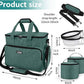 BAGLHER Dog Travel Bag, Airline Approved Pet Tote Organizer with Multi-Function Pockets, 2 X Food Storage Containers and 2 X Collapsible Dog Bowls, Perfect Weekend Pet Travel Set for Dog, Cat Green