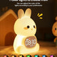 MASHI Bunny Alarm Clock, Toddler Sleep Training Clock with Sun & Moon, Sleep Sound Machine, Night Lights, Alarm Clock for Kids, Gift Ideas for Kids Child