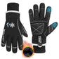 HANDLANDY Waterproof Insulated Work Gloves, 3M Thinsulate Thermal Winter Gloves for Men Women Touch Screen, Warm Ski Snowboard Cold Weather Gloves (Black, Medium)
