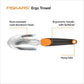 Fiskars Ergo Garden Trowel for Digging and Planting, Heavy Duty Gardening Hand Tool with Hanging Hole