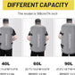 40L/60L/90L Large Waterproof Duffle Bag Backpack for Men, Mens Duffel Backpack Bags for Traveling, Heavy Duty (Grey, 40L)