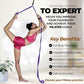 Pilates Stretching Strap with Door Anchor - Flexibility Equipment for Pilates Practitioners - Ideal for Improving Leg Flexibility, Core Stability, and Posture Alignment at Home