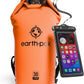 Earth Pak Waterproof Dry Bag - Roll Top Waterproof Backpack Sack Keeps Gear Dry for Kayak with Waterproof Phone Case