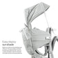 Vandra™ Glacier - Scandinavian Hiking Baby Carrier Backpack - Gravity Lock™ Hard-Shell Frame - Nest Child Carrier for Toddler & Kids - Dust Bag, Alu Tag & More Included