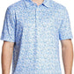 Men's Golf Polo Shirts Short Sleeve Striped Performance Moisture Wicking Dry Fit Golf Shirts for Men