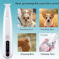 2 Mode Paw Trimmer for Dogs & Cats - Electric Quiet Dog & Cat Grooming Trimmer, Rechargeable Clipper with LED Light, 2 Blades, Waterproof for Paws/Ears/Face