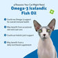 Pet Wellbeing Omega-3 Icelandic Fish Oil for Cats - Wild-Caught, Cold-Water Fish, Healthy Skin and Coat, Joint Health and Mobility, Fatty Acids, Anchovies, Sardines - EPA, DHA - 8 fl oz (236 ml)