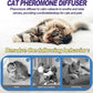 Cat Calming Diffuser, Cat Pheromones Calming Diffuser, Pheromone Dffuser to Calm Cats, Cat Calming Diffuser with 2 Diffuser + 4 Refill,120 Days for Cats Relief Stress Anxiety (Purple)