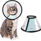 Cat Cone, Adjustable Recovery Pet Cone Elizabethan Collar for Cats Rabbit, 8.1 Inches Cat Cone Collar Soft, Protective Cat Cones to Stop Licking, Lightweight Practical Kitten Cone