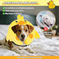 KOOLTAIL Inflatable Dog Cone Collar, Soft Dog Cone Alternative for Large Medium Small Dogs After Surgery, Cute Costume Adjustable Donut Neck Cone for Dogs Cats, Comfortable Recovery E Collar, Duck M