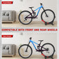 Bike Floor Stand, Portable Bike Storage for Garage - up to 3.5" Tire Wide, MTB & Road Bicycle Floor Stand, Front and Rear Wheel Parking Rack Fit for 26"-29" Bikes