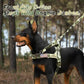 Forestpaw No Pull Dog Harness - Soft Flannel Padded Tactical Dog Vest Harness with Quick Release Buckle, Adjustable Reflective Pet Harness for Medium Dogs Walking Training,Green Camouflage M