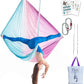 F.Life Aerial Yoga Hammock kit- Yoga Swing Multicolor 5 yards-Flying Yoga Include Daisy Chain,Carabiner and Pose Guide