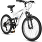 WEIZE Kids Mountain Bike, 20 inch Kids' Bicycles for 6-11 Years Old Boys Girls with Dual Full Suspension, 6 Speeds Drivetrain, High-Carbon Steel Frame, Ideal for Young Riders and Adventurers