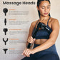 Foldable Massage Gun Deep Tissue with 5 Adjustable Angles,Portable Percussion Back Massager for Muscle/Neck/Body Pain Relief with Long Extension Metal Handle,32-Speeds,with Carry Case