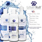 Lillian Ruff PRO Formula Berry Blue Brilliance Bundle - Ultimate Tear Stain & Odor Eliminator Set, Includes Berry Blue Shampoo, Conditioner & Waterless Shampoo, Hydrate, Soften & Detangle, USA Made