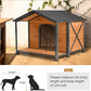 Extra Large Dog House Outdoor Weatherproof, Strong Metal Chew Proof Frame Dog Kennel for Small Medium Large Dogs