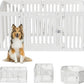 Dog Playpen with Door, DIY Shape Combination Puppy Pen,25.5" H 10-Panel Dog Fence,Non-Slip & Secure Pet Gate, Easy to Assemble