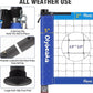 Portable Outdoor Volleyball Net Set System for Backyard Beach with Heavy Duty Poles, Durable Net, PU Volleyball & Pump, Carry Bag