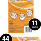 Temptations Creamy Puree Squeezable Lickable Wet Cat Treats with Cheese, 0.42 oz. Tubes, 4 Count, Pack of 11 (44 Total)