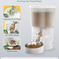 Gimars 5L Automatic Cat Feeder for 2 Cats, Programmable 1-6 Meals Cat Food Dispenser with Stainless Steel Bowl, Easy Setup, Dual Power Supply,10s Meal Call Timed Pet Feeder for Cats and Small Dogs