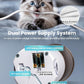 Automatic Cat Feeder for 3 Cats, 6L/25 Cups Smart WiFi Pet Feeder, Strong Anti-Jam System, Dual-Effect Desiccant Cat Food Dispenser, with 10S Voice Recorder for Cats and Small Dog(White)