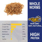 RANZ 2LBS Non-GMO Dried Mealworms for Chickens, High Protein Meal Worms, Premium Chicken Feed, Whole Large Mealworms for Blue Birds, Ducks, Fish