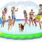 VISTOP Non-Slip Splash Pad for Kids and Dog, Thicken Sprinkler Pool Summer Outdoor Water Toys - Fun Backyard Fountain Play Mat for Baby Girls Boys Children or Pet Dog (117 Inch, Red&Yellow&Green&Blue)