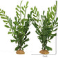 JIHAQUA Lifelike Reptile Tank Plant Decor - Realistic Artificial Plastic Plant for Terrariums and Pet Enclosures (Style D 2 Pack)