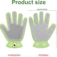 2 in 1 Pet Grooming Glove for Cats & Dogs, Efficient Deshedding Brush Pet Long Short Fur Removal Glove, Gentle Massaging Puppy Kitten Bathing Grooming Brush Tool, Easy Clean Floating Hair Mitt