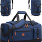 Gym Bag for Men and Women with Shoe & Laptop Compartment, 3-in-1 Sports Travel Duffel Bag Anti-Theft Weekender Carry-On Backpack for Airplane & Workout, Overnight Travel Bag,35L (Blue, Medium)