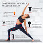 Psoas Muscle Release Tool, Neck Back Psoas Hip Stretcher, Hip Hook Hip Flexor Release Massage Tool, Deep Tissuer Trigger Point Massager Tool with Adjustable 5 Types 20 Massage Heads