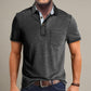 Men's Casual Polo Shirts Classic Button Basic Short Sleeve Shirt Solid Color Cotton Tees Golf Stylish Tops