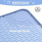 Cat Litter Mat, Extra Large 40" x 28" Silicone Mat Litter Trapping Mat for Scatter Control, Soft on Kitty Paws, Easy to Clean (Blue)