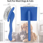 Slicker Brush for Dogs, Long Pin Dog Grooming Brush for Goldendoodles, Poodles, Doodles & More, Includes Bonus Pet Comb, Perfect for De-Shedding, Dematting & Reducing Tangles. Large, Blue